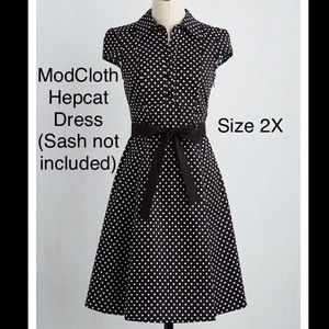 ModCloth Polka Dot Soda Shop Dress - EUC Size 2X